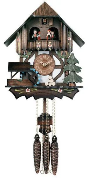 1 Day Musical Cuckoo Clock Cottage with Dancers and Moving Waterwheel