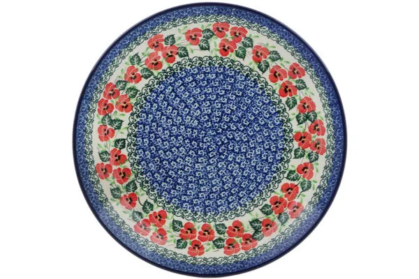 10½-inch Dinner Plate - Delicate Red Flowers