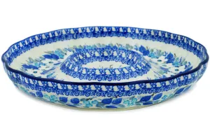 10" Chip and Dip Platter - Delicate Magnolia