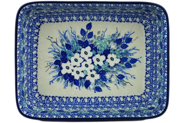 10" Rectangular Baker - Delicate Magnolia
