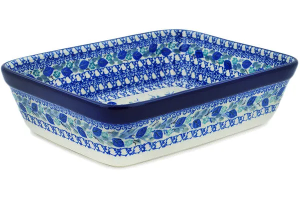 10" Rectangular Baker - Delicate Magnolia