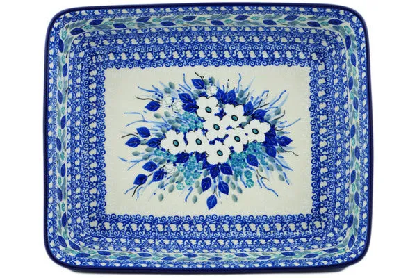 11" Rectangular Baker - Delicate Magnolia