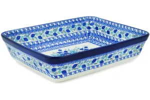 11" Rectangular Baker - Delicate Magnolia