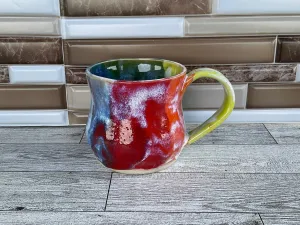 12 oz Rainbow Ceramic Mug