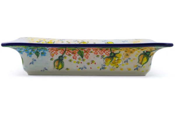 12" Square Platter - L38 Yellow Elegance