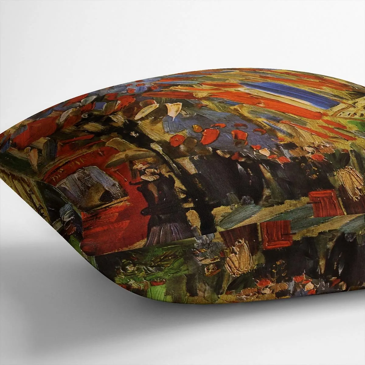 14 July in Paris by Van Gogh Throw Pillow