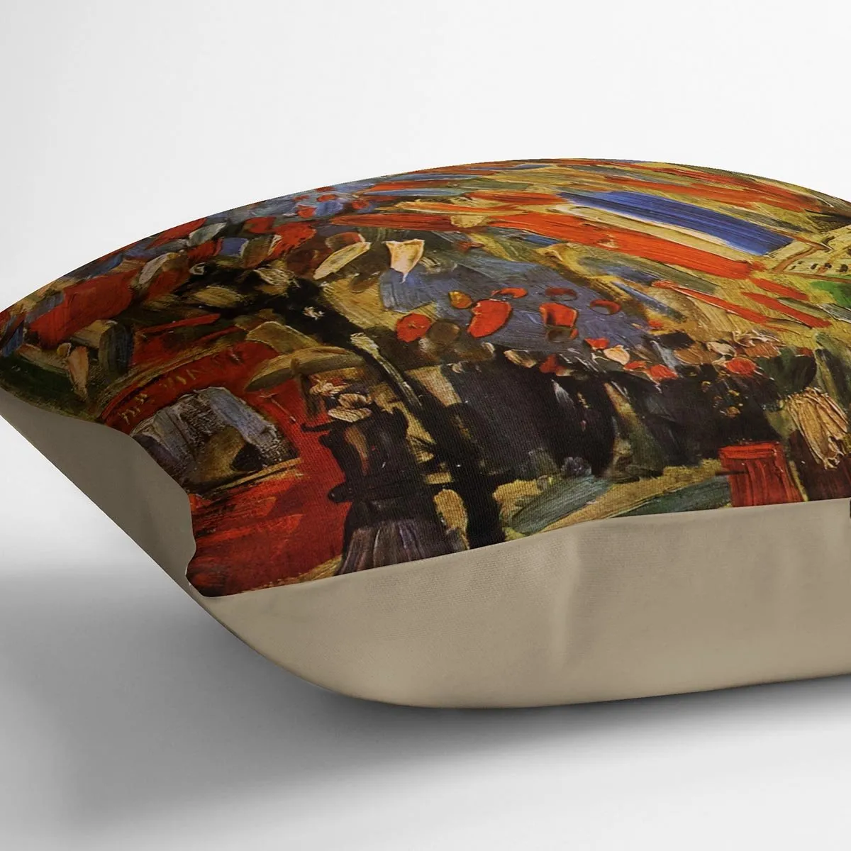 14 July in Paris by Van Gogh Throw Pillow