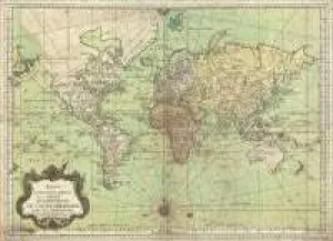 1778 World Historical Map