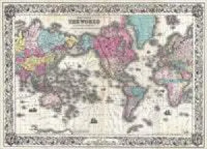 1852 World Historical Map