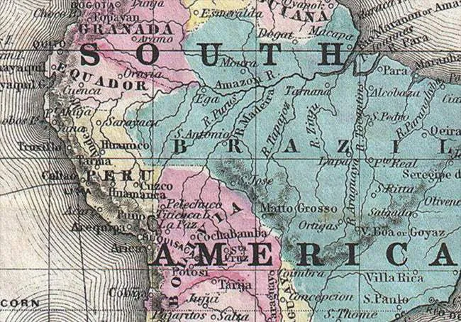 1852 World Historical Map