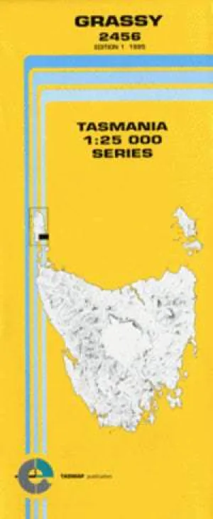 2456 Grassy Topographic Map (1st Edition) by TasMap (1995)