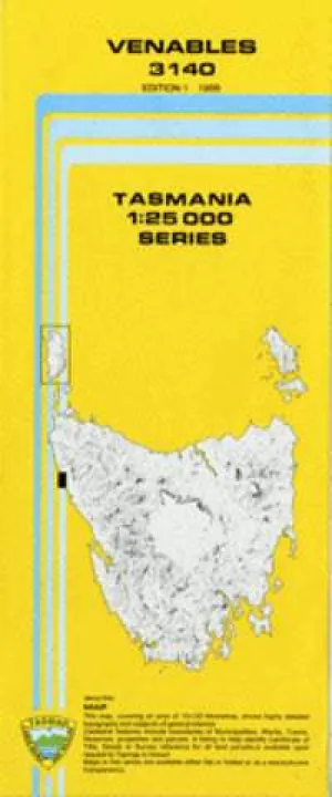 3140 Venables Topographic Map (1st Edition) by TasMap (1988)