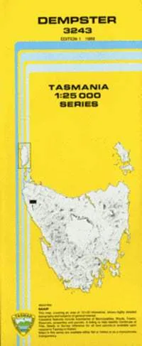 3243 Dempster Topographic Map (1st Edition) by TasMap (1989)