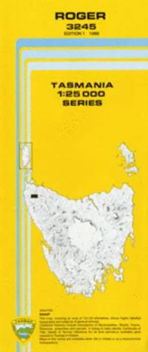 3245 Roger Topographic Map (1st Edition) by TasMap (1988)