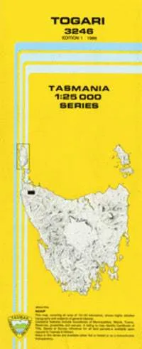 3246 Togari Topographic Map (1st Edition) by TasMap (1988)