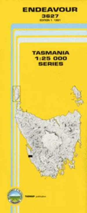3627 Endeavour Topographic Map (1st Edition) by TasMap (1991)