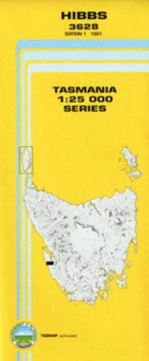 3628 Hibbs Topographic Map (1st Edition) by TasMap (1991)