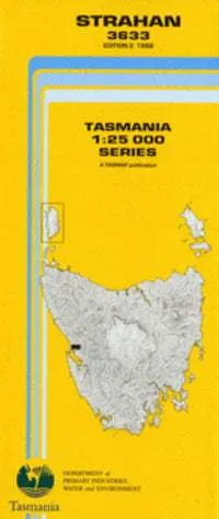 3633 Strahan Topographic Map (2nd Edition) by TasMap (1998)