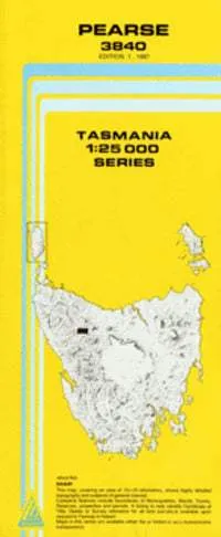 3840 Pearse Topographic Map (1st Edition) by TasMap (1987)