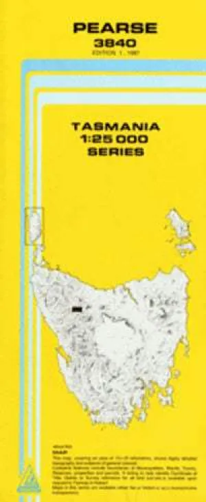3840 Pearse Topographic Map (1st Edition) by TasMap (1987)