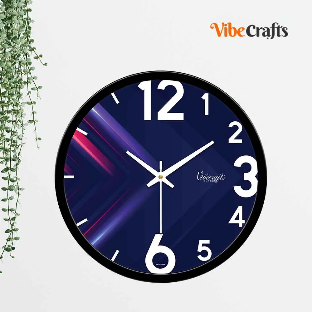 3D Blue Arrow Designer Wall Clock