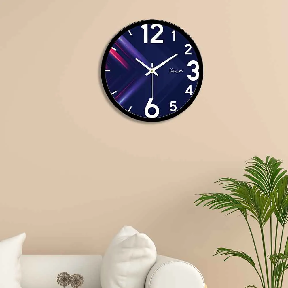 3D Blue Arrow Designer Wall Clock