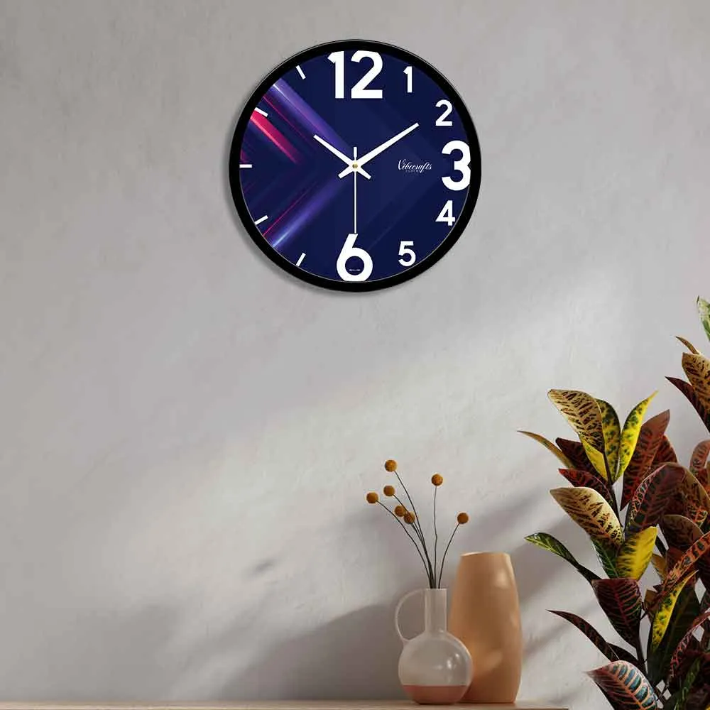 3D Blue Arrow Designer Wall Clock