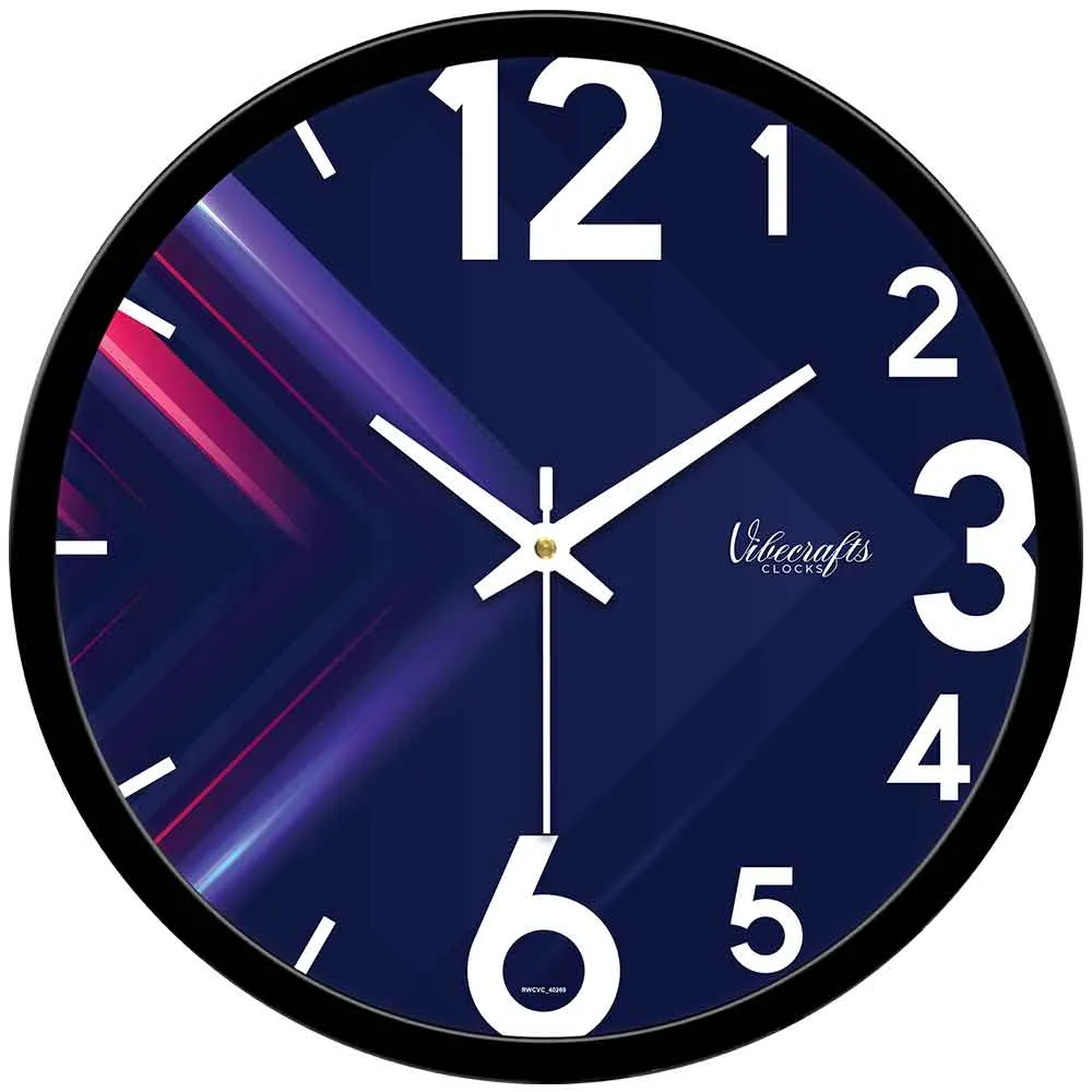 3D Blue Arrow Designer Wall Clock