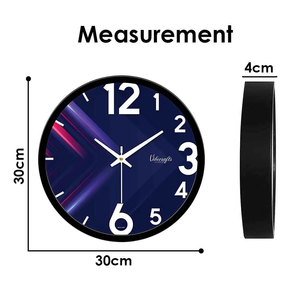 3D Blue Arrow Designer Wall Clock