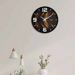 3D Metallic Pattern Designer Wall Clock