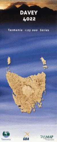 4022 Davey Topographic Map (1st Edition) by TasMap (2004)