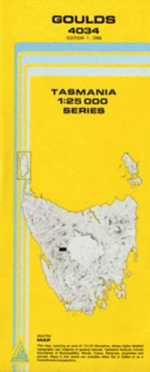 4034 Goulds Topographic Map (1st Edition) by TasMap (1986)