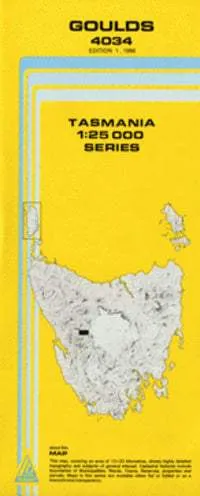 4034 Goulds Topographic Map (1st Edition) by TasMap (1986)