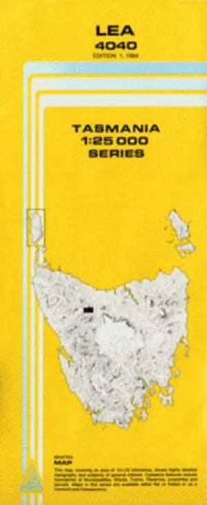 4040 Lea Topographic Map (1st Edition) by TasMap (1984)