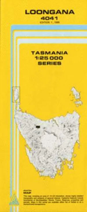 4041 Loongana Topographic Map (1st Edition) by TasMap (1986)