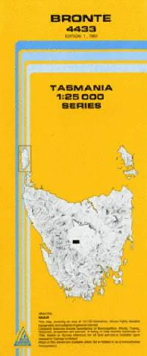 4433 Bronte Topographic Map (1st Edition) by TasMap (1987)