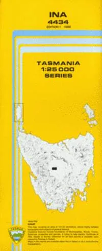 4434 Ina Topographic Map (1st Edition) by TasMap (1988)