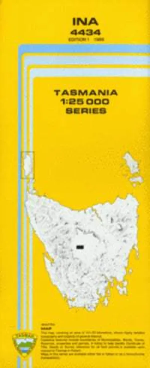 4434 Ina Topographic Map (1st Edition) by TasMap (1988)