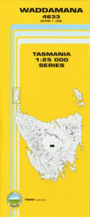 4633 Waddamana Topographic Map (1st Edition) by TasMap (1992)