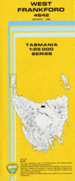 4642 West Frankford Topographic Map (2nd Edition) by TasMap (1989)