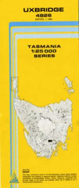 4826 Uxbridge Topographic Map (1st Edition) by TasMap (1984)
