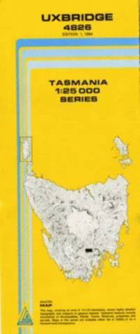 4826 Uxbridge Topographic Map (1st Edition) by TasMap (1984)