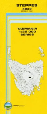 4833 Steppes Topographic Map (1st Edition) by TasMap (1992)