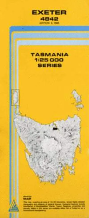 4842 Exeter Topographic Map (2nd Edition) by TasMap (1986)