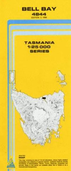 4844 Bell Bay Topographic Map (2nd Edition) by TasMap (1986)