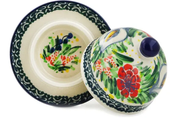 4" Butter Dish - Canna Lily Elegance