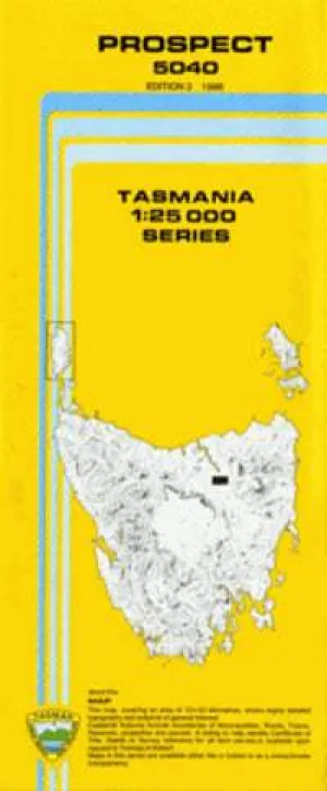 5040 Prospect Topographic Map (2nd Edition) by TasMap (1988)