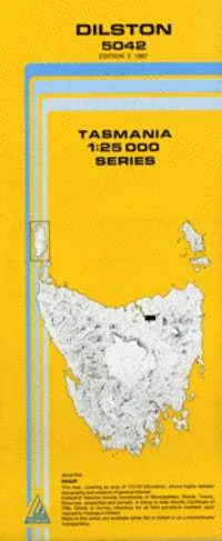 5042 Dilston Topographic Map (2nd Edition) by TasMap (1987)