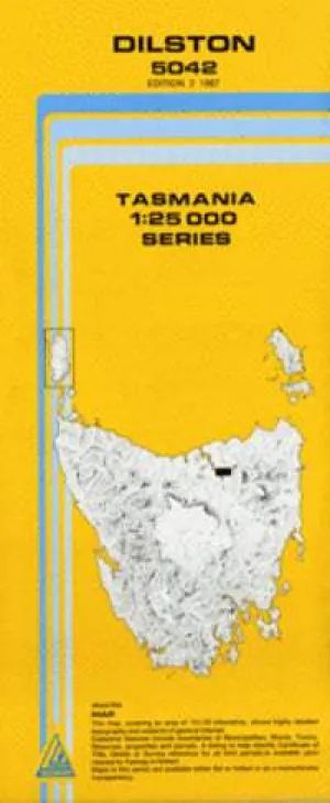 5042 Dilston Topographic Map (2nd Edition) by TasMap (1987)