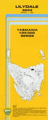 5043 Lilydale Topographic Map (2nd Edition) by TasMap (1989)